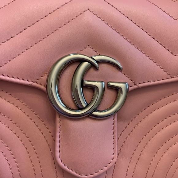 Gucci Pastel Pink Mini Marmont Tote - Picture 15 of 16